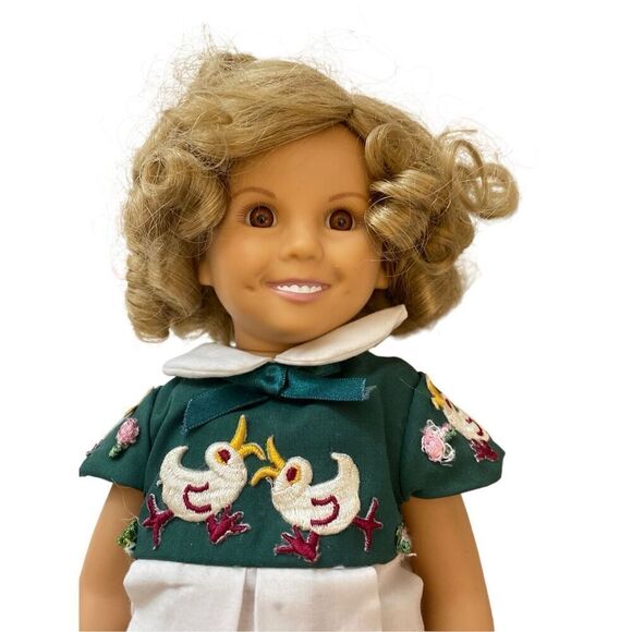 Danbury Mint Shirley Temple16" Doll Curly Top Dress and stand - Picture 2 of 4